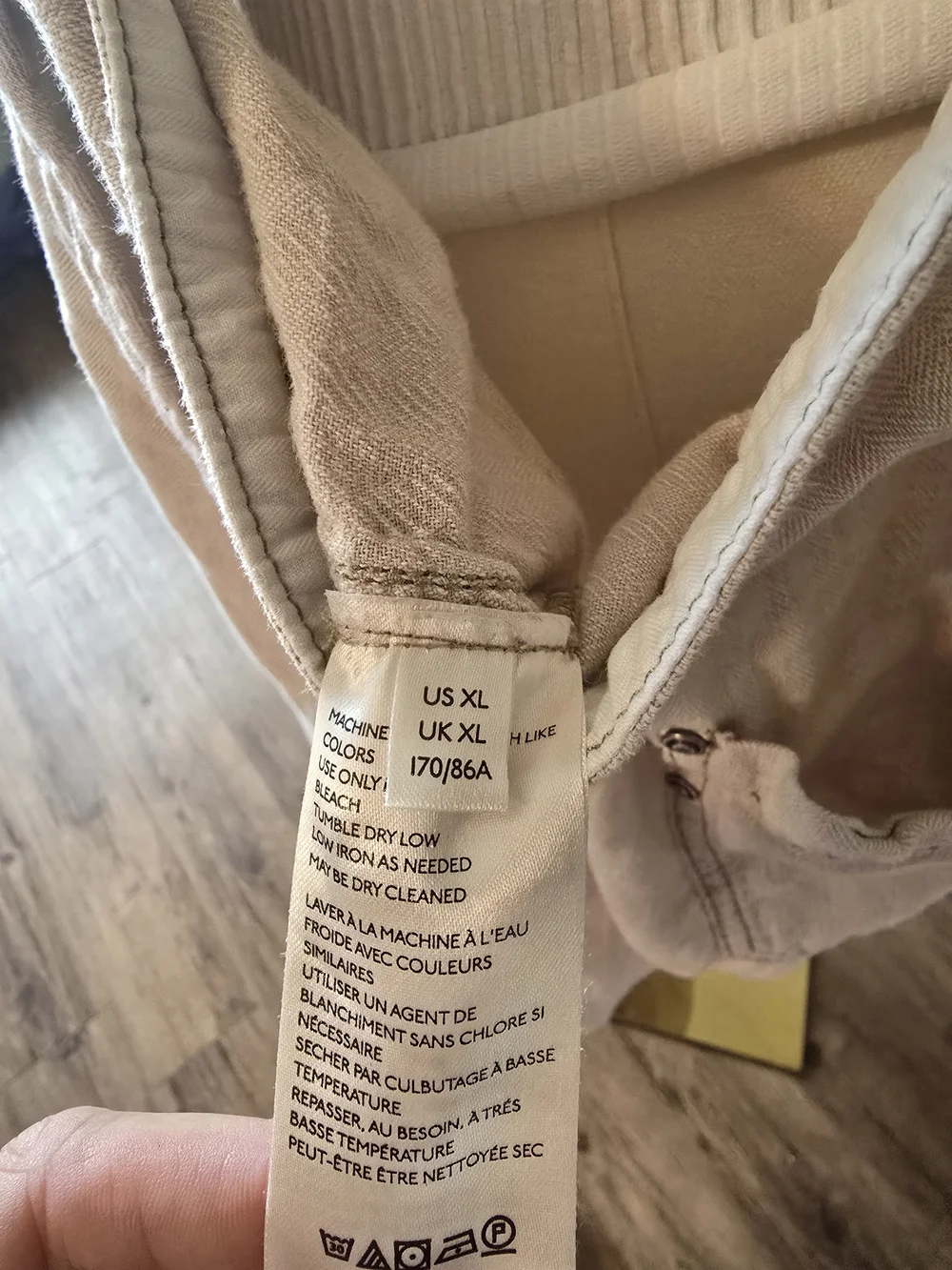 Free People Light Cream Wide-Leg Overalls - Picture 3 of 5